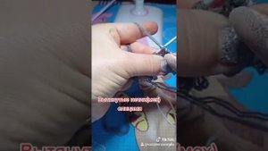 Вытянутые петли(мех) спицами