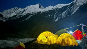 Базовый лагерь команды Клуба 8000 на Дхаулагири
