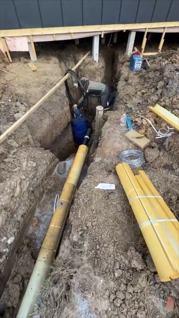 Прокладываем канализацию к барнхаусу #кемерово #карка смотреть онлайн