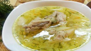 Суп из свиных ребрышек