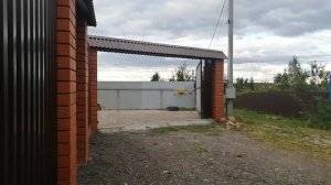 откатные ворота под углом