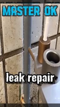 Plastic pipe leak repair kit // Комплект для ремонта протечек пласт?
