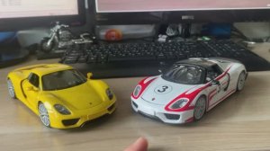 Обзор моделей Porsche 918 Spider в масштабе 1:24 от Welly и Bburago