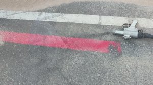 Удаление дорожной разметки бластингом в Санкт-Петербурге