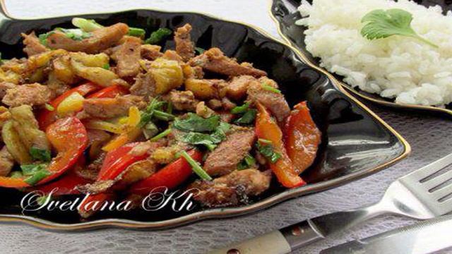 Баклажаны с курицей по-пекински