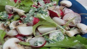 Салат из редиса и курицы