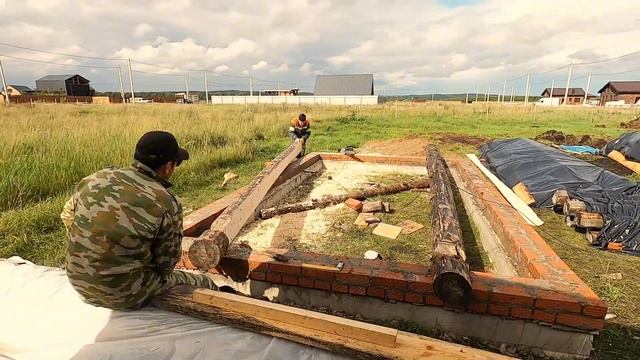 Баня. День 8. Первый венец