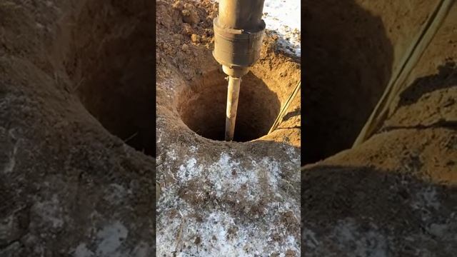 Бурение колодца машиной в к.п. Нордик Истринском район