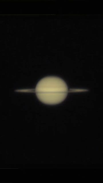 Сатурн 10.08.2024 в 150-мм телескоп-рефлектор. #astronomy #space #univers