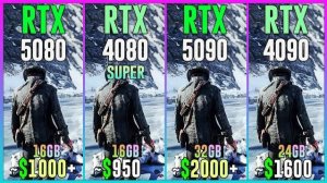 RTX 5080 vs RTX 4080 SUPER vs RTX 5090 vs RTX 4090 - Tested in 25 Games