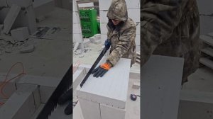 Изготавливаем четвертя на окна из газобетона! Лидер X #