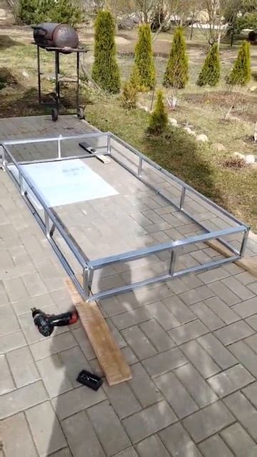 Продолжение сборки парника Хлебница #рек смотреть онлайн