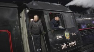 Паровоз ЛВ-0165 с "Поездом Победы". Владимир. ЖД Вокзал.