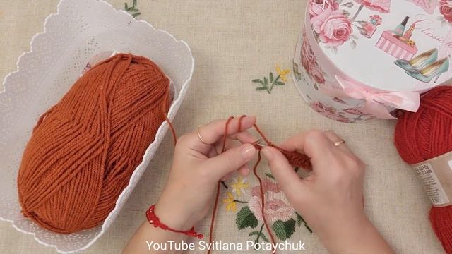 Ещё одна обалденная красотища! Полный отпад! Легко и просто! DIY. Рукоделие. Вяжем шарфик на зиму. смотреть онлайн