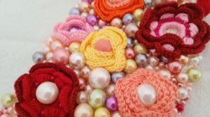 Ирландское кружево. Мои шедевр ы. Воротник. Браслет.