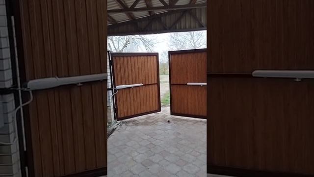 Распашные Ворота с Автоматикой NAIS!!!! #стройка#топ #дача смотреть онлайн