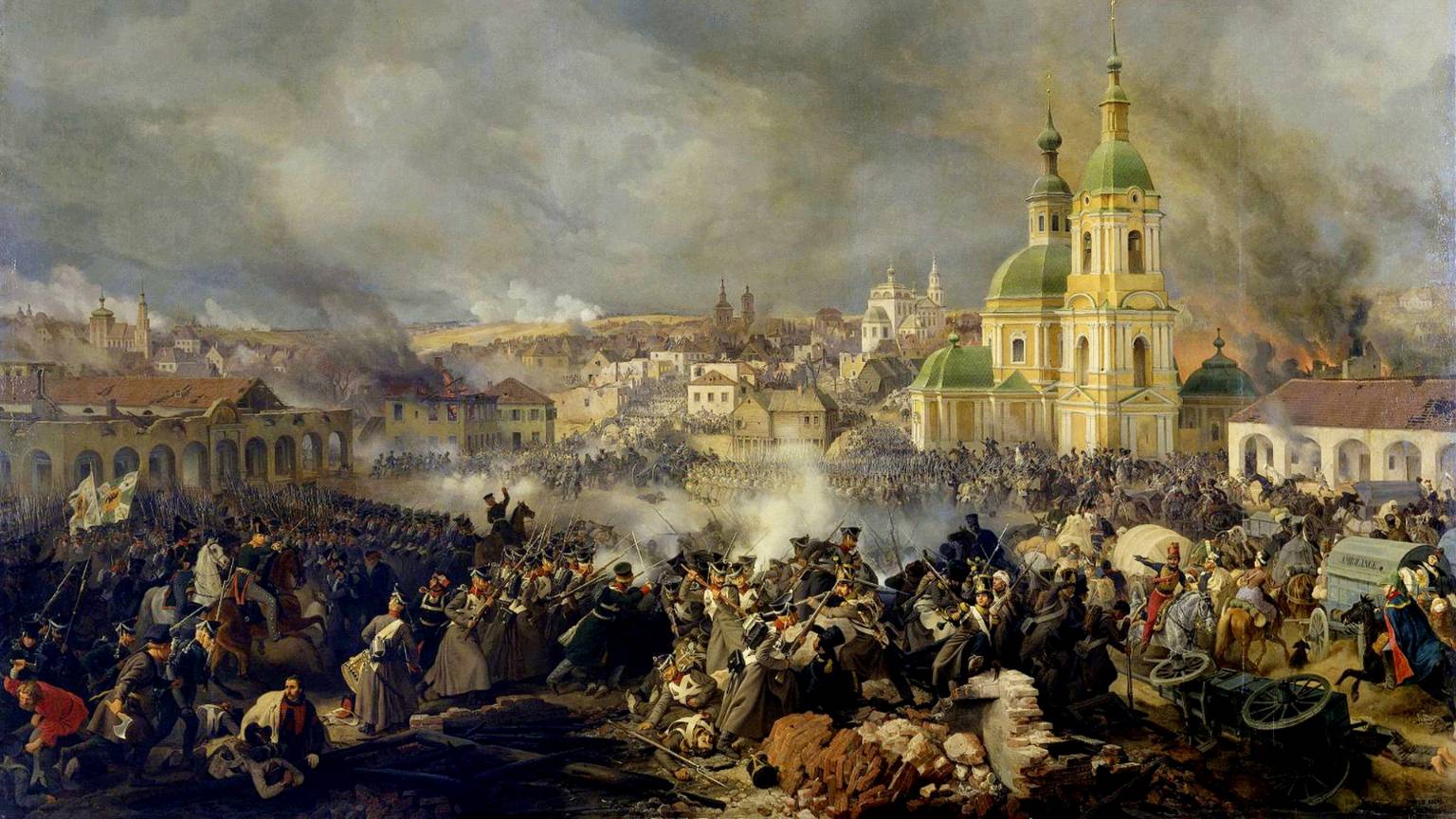The Battle of Vyazma 3 November 1812 by Peter von Hess