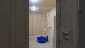 Сварил печь с баком сзади