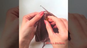 Реглан тунисским крючком