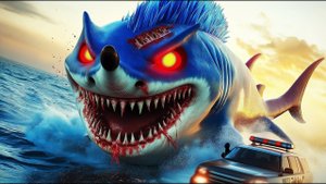 Соник Мультфильмы| SONIC EXE надел костюм акулы|Мультик про SONIC AI