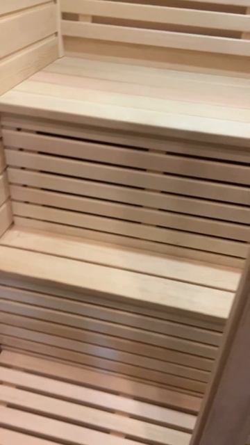 Двухместная финская сауна с электрической печью Евро? смотреть онлайн