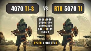 RTX 5070 Ti vs RTX 4070 Ti Super - Super/Duper Comparison - 1080P, 1440P, 4k, RT + DLSS 4