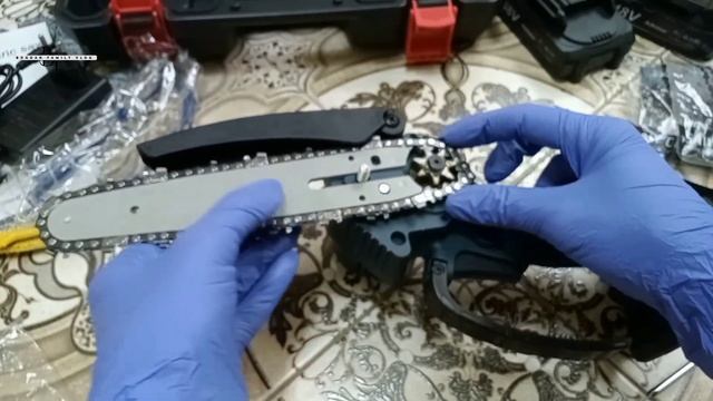 МИНИ ПИЛА АККУМУЛЯТОРНАЯ САДОВАЯ/КАК СОБРАТЬ ЦЕПНУЮ М