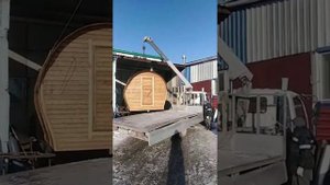 Погрузка Бани Бочки