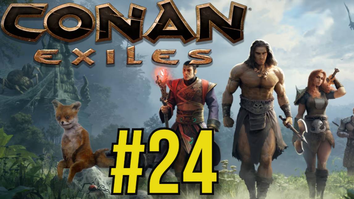 Conan Exiles Прохождение(2025) ч24  Строим Крафтим