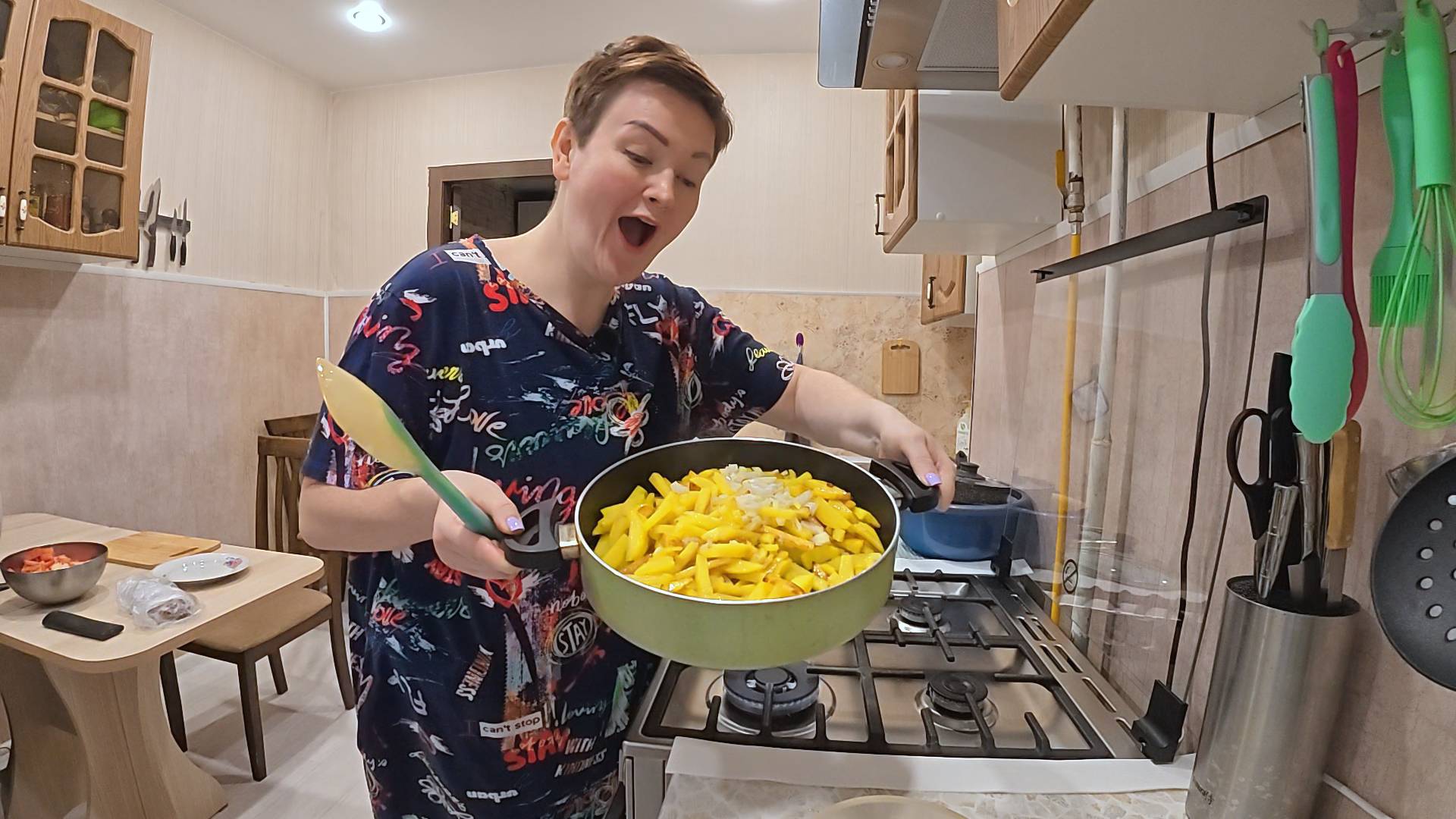 РАЗОРИЛА овощную палатку потратила КУЧУ денег! Самокатам КОНЕЦ) Готовим ДИЕТИЧЕСКУЮ ЖАРЕНУЮ картошку