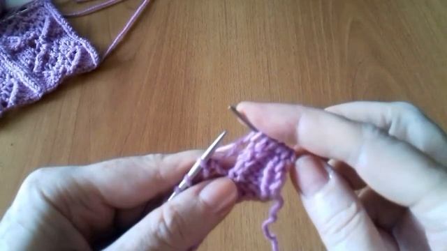 ДОРОЖКИ С АЖУРНЫМИ РОМБАМИ СПИЦАМИ // Openwork diamonds with knitting needles. смотреть онлайн