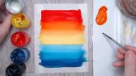 Рисуем простой закат на море