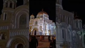 Пасхальная инсталляция на храме
