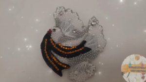 Брошь из бисера и страз ко Дню Победы