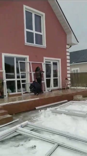 Остекление террасы. Часть1 смотреть онлайн