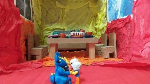 Полет на Луну. Мультипликационный фильм в технике перекладной анимации.