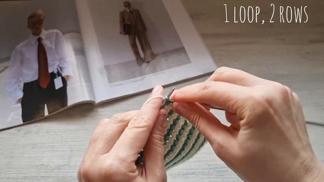 Вяжем плотный фоновый узор спицами❤️🧶knitting pattern.