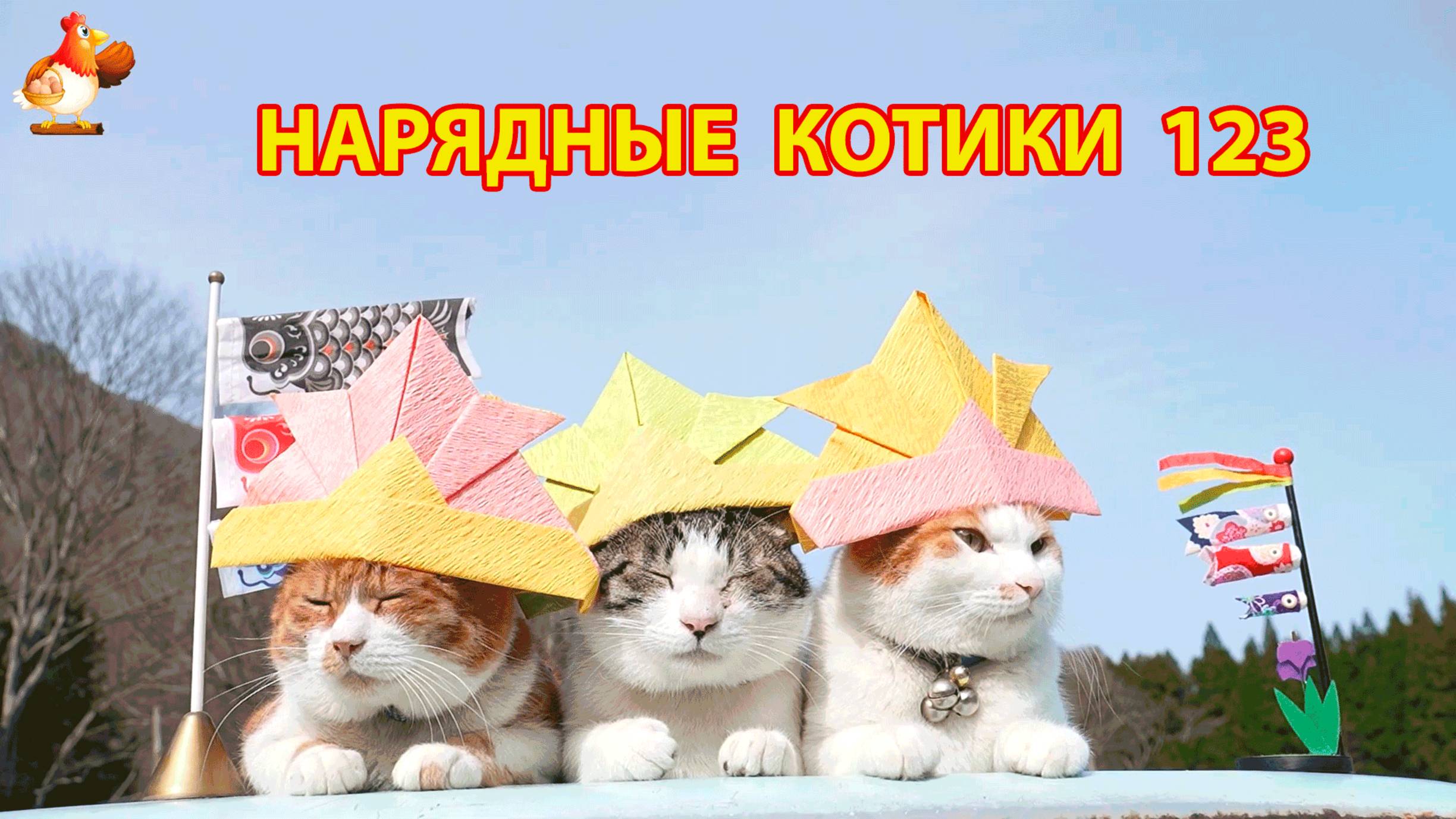 Нарядные Котики расслабляются на солнышке 🌞 🐈🐈🐈 (123)