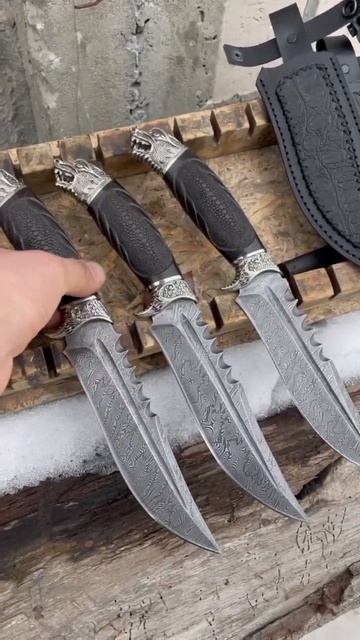 Кизлярский нож из дамасской стали #кизлярскиеножи #но?
