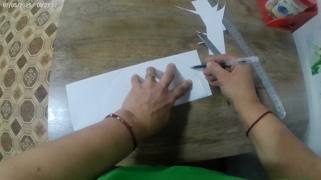 Делаем выкройку прихватки Курочка