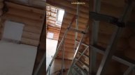 Скрытый монтаж электрики в деревянном доме, оцилиндрованное бревно, город Ступино.mp4