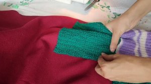 Новая жизнь старым свитерам! Пошив теплого покрывала ?