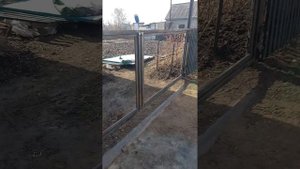 Ворота и калитка на дачном участке.высотой 120см