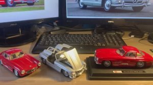 Обзор моделей Mercedes Benz 300 SL от Welly и Bburago в масштабе 1/24