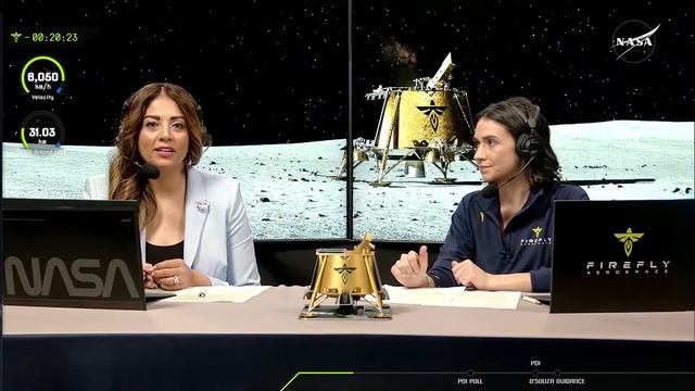 Прямая трансляция посадки на луну космического аппар?