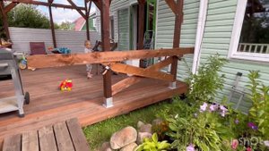 Самый простой способ сделать перила для террасы. Спра?