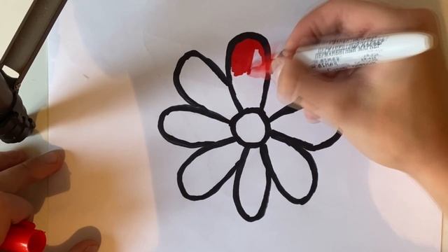 Glitter Toy Flower coloring and drawing for Kids, Toddlers Кис Кис