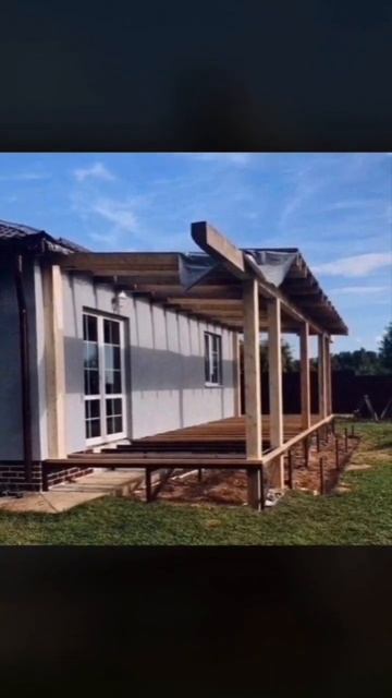 Пристройка-терраса своими руками быстро и красиво