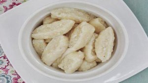 Ленивые вареники с бананом