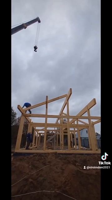 Сборка Домокомплекта Фахверк #фахверк смотреть онлайн